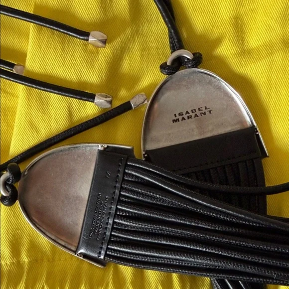 Isabel Marant Black Belt with Silver Details - Picture 8 of 8